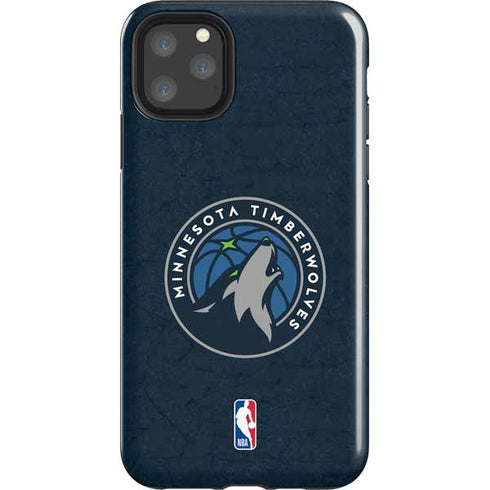 NBA Minnesota Timberwolves Distressed iPhone 11 Pro Max Impact Case
