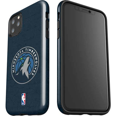 NBA Minnesota Timberwolves Distressed iPhone 11 Pro Max Impact Case