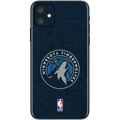 NBA Minnesota Timberwolves Distressed iPhone 11 Skin
