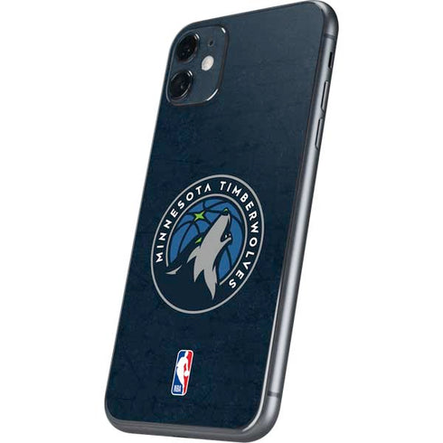 NBA Minnesota Timberwolves Distressed iPhone 11 Skin