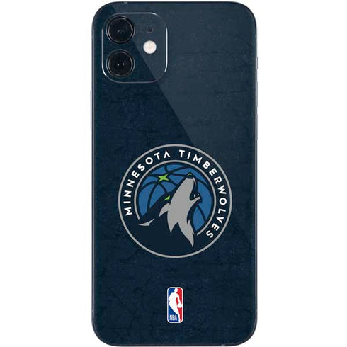 NBA Minnesota Timberwolves Distressed iPhone 12 Mini Skin
