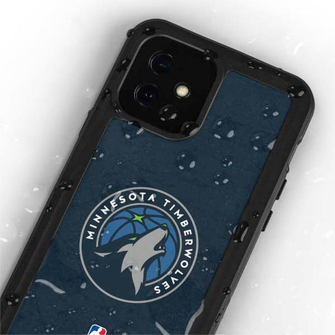 NBA Minnesota Timberwolves Distressed iPhone 12 Mini Waterproof Case