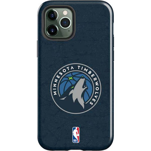 NBA Minnesota Timberwolves Distressed iPhone 12 Pro Max Impact Case