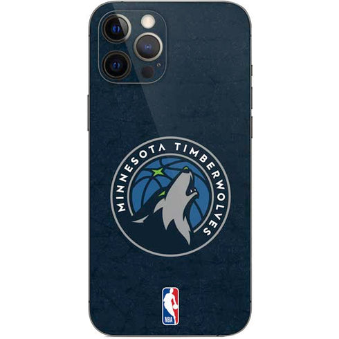 NBA Minnesota Timberwolves Distressed iPhone 12 Pro Max Skin