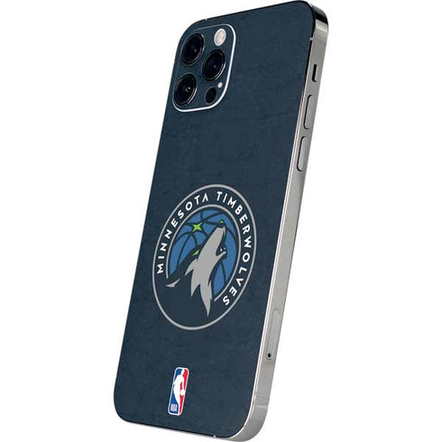 NBA Minnesota Timberwolves Distressed iPhone 12 Pro Max Skin