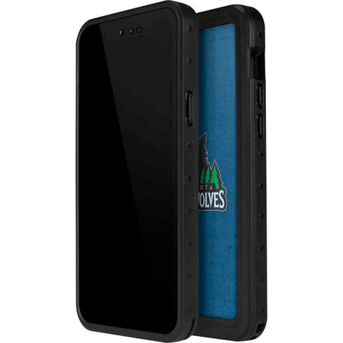 NBA Minnesota Timberwolves Distressed iPhone 12 Pro Waterproof Case