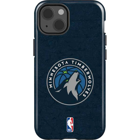 NBA Minnesota Timberwolves Distressed iPhone 13 Impact Case