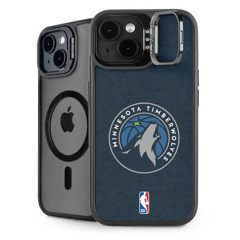 NBA Minnesota Timberwolves Distressed iPhone 13 Kickstand Case