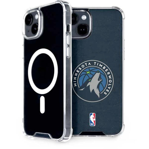 NBA Minnesota Timberwolves Distressed iPhone 13 MagSafe Case