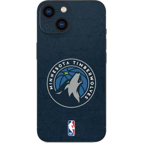 NBA Minnesota Timberwolves Distressed iPhone 13 Mini Skin