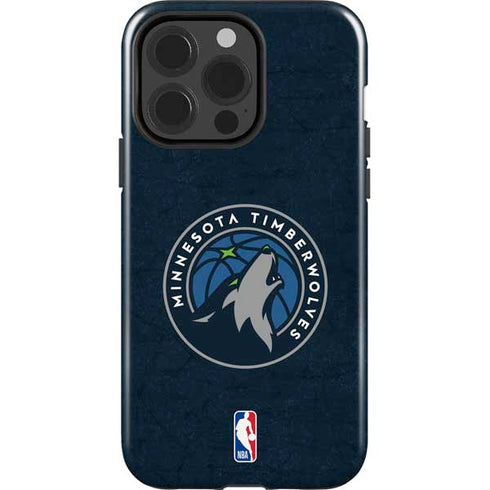 NBA Minnesota Timberwolves Distressed iPhone 14 Pro Impact Case