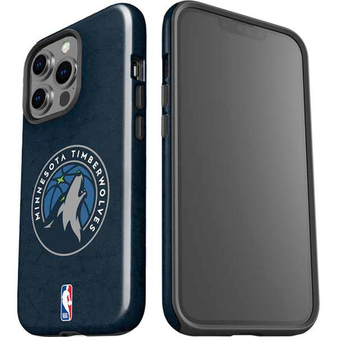 NBA Minnesota Timberwolves Distressed iPhone 14 Pro Impact Case