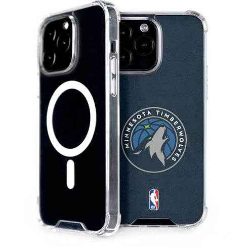 NBA Minnesota Timberwolves Distressed iPhone 14 Pro Max MagSafe Case