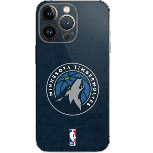 NBA Minnesota Timberwolves Distressed iPhone 14 Pro Skin