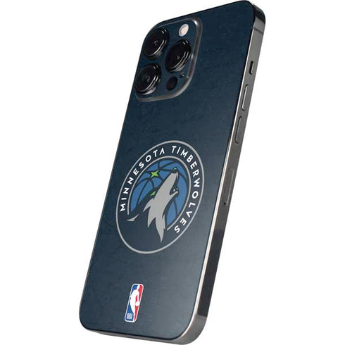 NBA Minnesota Timberwolves Distressed iPhone 14 Pro Skin