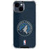 NBA Minnesota Timberwolves Distressed iPhone 15 Clear Case