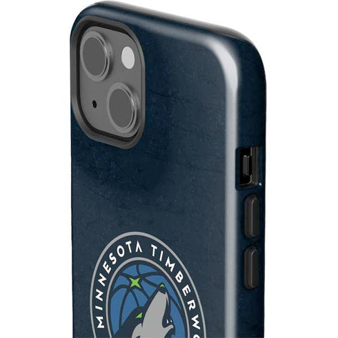 NBA Minnesota Timberwolves Distressed iPhone 15 Impact Case