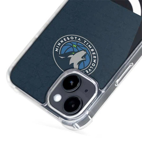 NBA Minnesota Timberwolves Distressed iPhone 15 Plus MagSafe Case
