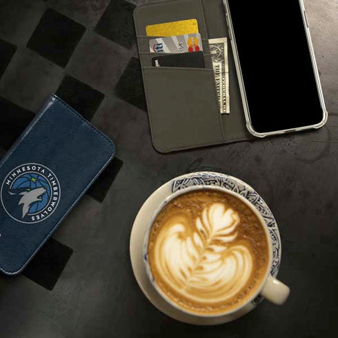 NBA Minnesota Timberwolves Distressed iPhone 15 Pro Folio Case