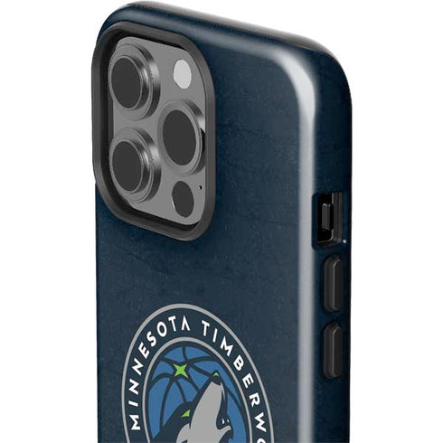 NBA Minnesota Timberwolves Distressed iPhone 15 Pro Impact Case