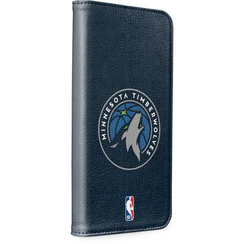 NBA Minnesota Timberwolves Distressed iPhone 15 Pro Max Folio Case
