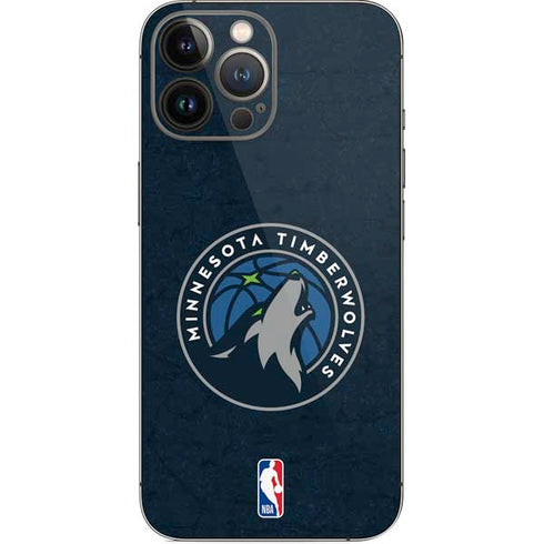 NBA Minnesota Timberwolves Distressed iPhone 15 Pro Max Skin