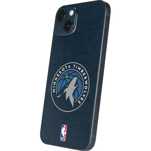 NBA Minnesota Timberwolves Distressed iPhone 15 Skin