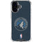 NBA Minnesota Timberwolves Distressed iPhone 16 Clear Case