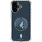 NBA Minnesota Timberwolves Distressed iPhone 16 Plus Clear Case