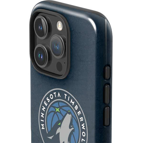 NBA Minnesota Timberwolves Distressed iPhone 16 Pro Impact Case