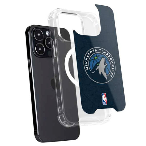 NBA Minnesota Timberwolves Distressed iPhone 16 Pro Max MagSafe Case