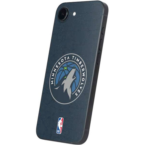 NBA Minnesota Timberwolves Distressed iPhone 16e Skin