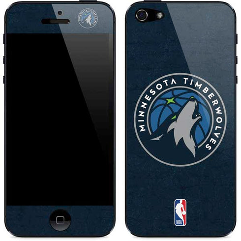 NBA Minnesota Timberwolves Distressed iPhone 5/5s/5SE Skin