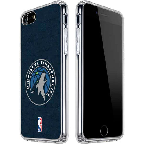 NBA Minnesota Timberwolves Distressed iPhone SE (2nd & 3rd Gen) Clear Case