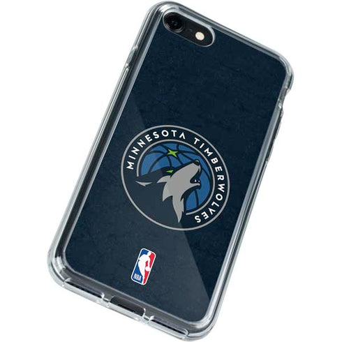NBA Minnesota Timberwolves Distressed iPhone SE (2nd & 3rd Gen) Clear Case