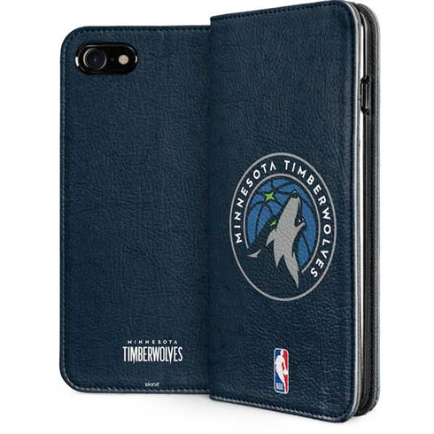 NBA Minnesota Timberwolves Distressed iPhone SE (2nd & 3rd Gen) Folio Case
