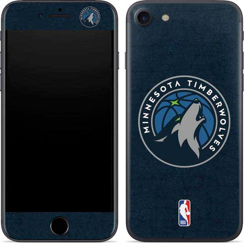 NBA Minnesota Timberwolves Distressed iPhone SE (2nd & 3rd Gen) Skin