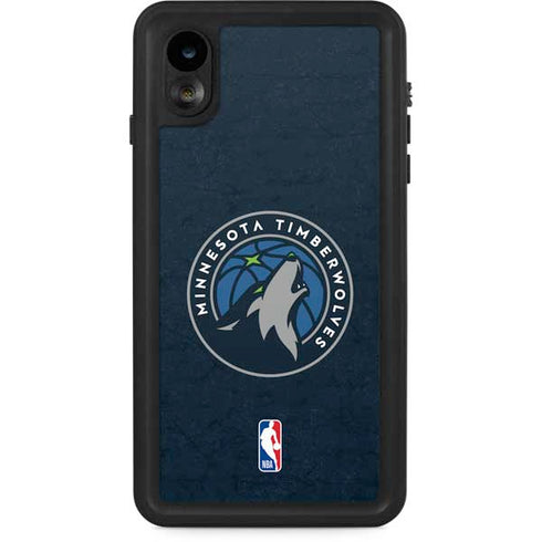 NBA Minnesota Timberwolves Distressed iPhone XR Waterproof Case