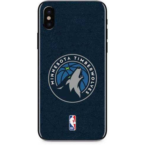NBA Minnesota Timberwolves Distressed iPhone XS Max Skin