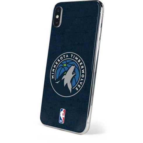 NBA Minnesota Timberwolves Distressed iPhone XS Skin