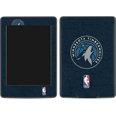 NBA Minnesota Timberwolves Distressed Amazon Kindle Skin