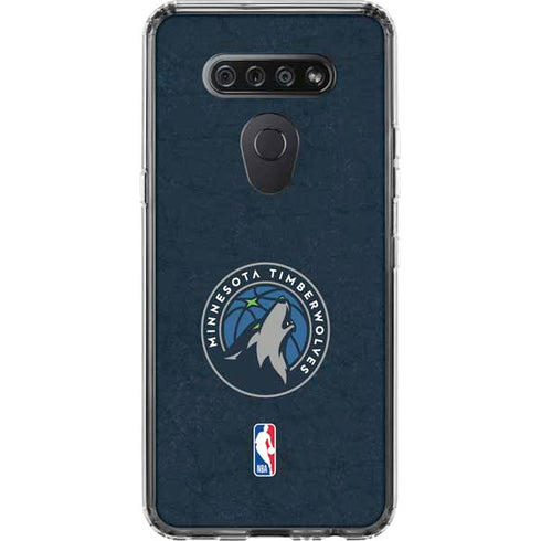 NBA Minnesota Timberwolves Distressed LG K51/Q51 Clear Case
