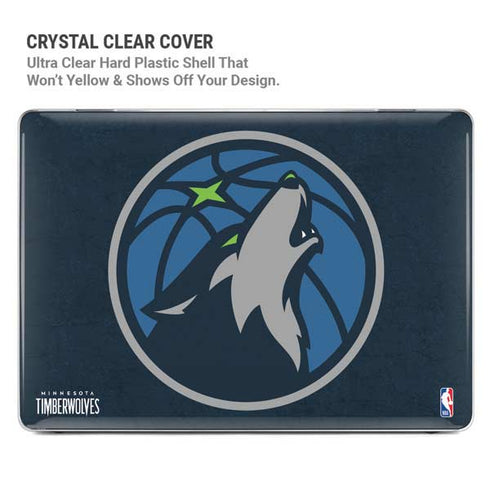 NBA Minnesota Timberwolves Distressed MacBook Pro 14in (2021-24) Case plus Skin