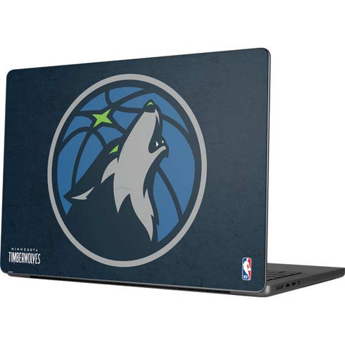 NBA Minnesota Timberwolves Distressed MacBook Pro 14in (2021-24) Skin
