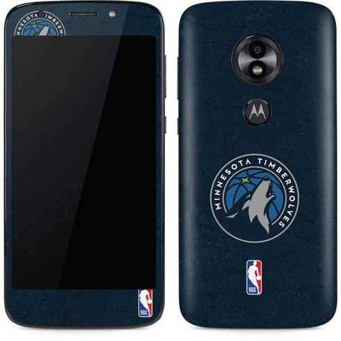 NBA Minnesota Timberwolves Distressed Moto E5 Play Skin