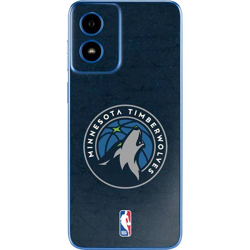NBA Minnesota Timberwolves Distressed Moto G Play 4G (2024) Skin
