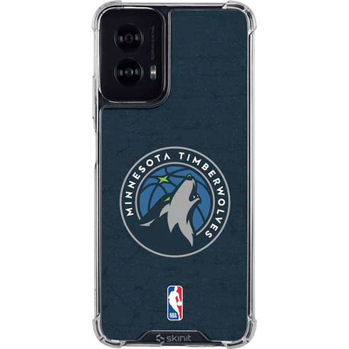 NBA Minnesota Timberwolves Distressed Moto G Power 5G (2024) Clear Case