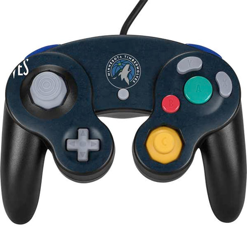 NBA Minnesota Timberwolves Distressed Nintendo GameCube Controller Skin