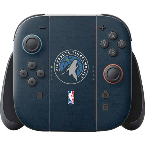 NBA Minnesota Timberwolves Distressed Nintendo Switch 2 (2025) Joy-Con Controller Skin