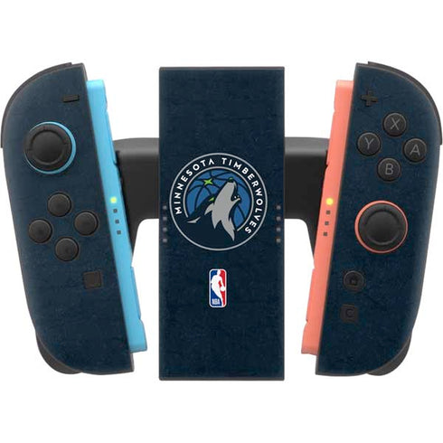 NBA Minnesota Timberwolves Distressed Nintendo Switch 2 (2025) Joy-Con Controller Skin